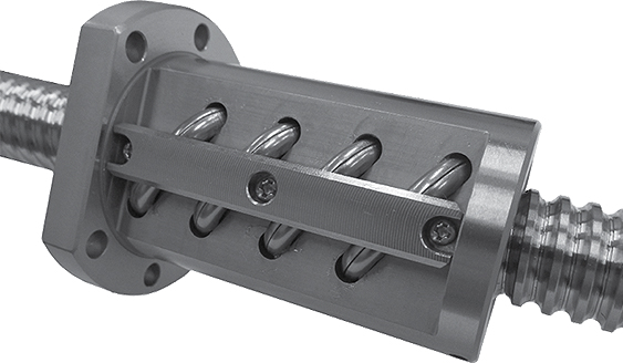 This tube type ball screw is a standard and economical recirculation type option for ball screws. This tube type ball screw is a standard and economical recirculation type option for ball screws.