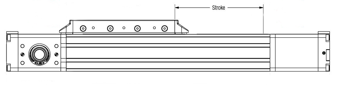 Stroke length of linear actuator Stroke length of linear actuator