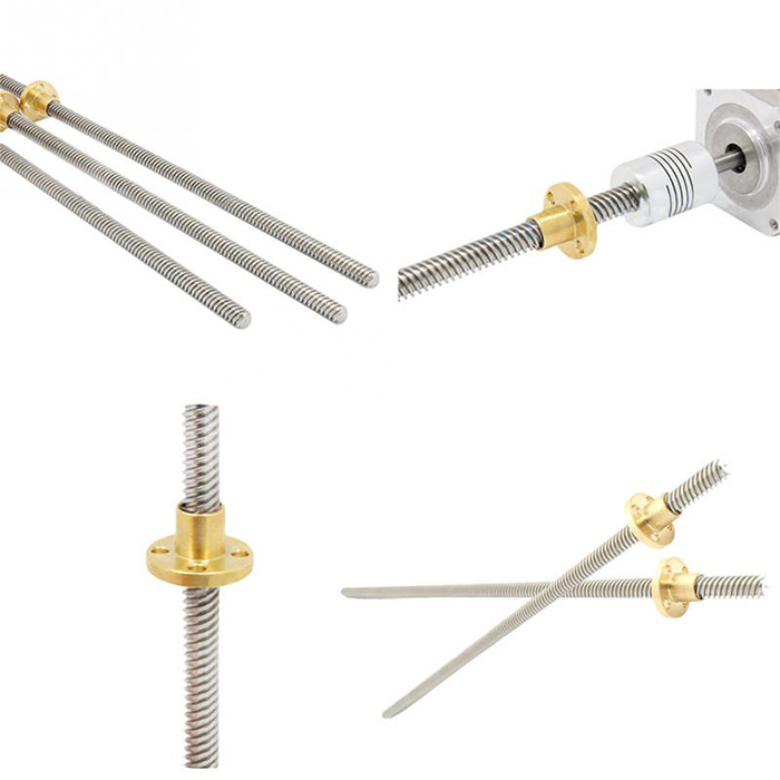 Anet A8 Threaded Rod Lead Screws DIY CNC 3D Printer Parts T8 Anti Backlash Spring Loaded Nut Elimination Gap Nut For 8mm 145851617