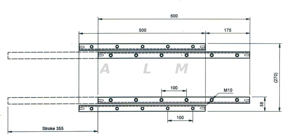 cross roller guide VR12 drawing