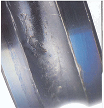 Lubricant failure can lead to excessive wear,overheating and bearing failure.