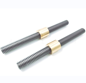 Stainless Steel Dia 34mm Tr34x4 Lead Screw & Round Nut