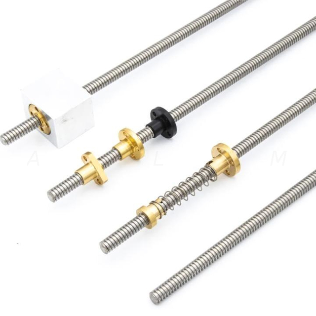 T20 Lead Screw Set With 100mm Handwheel - 45# Steel, 220-600mm Lengths For CNC Clamps & Fixtures (Choose Your Size)