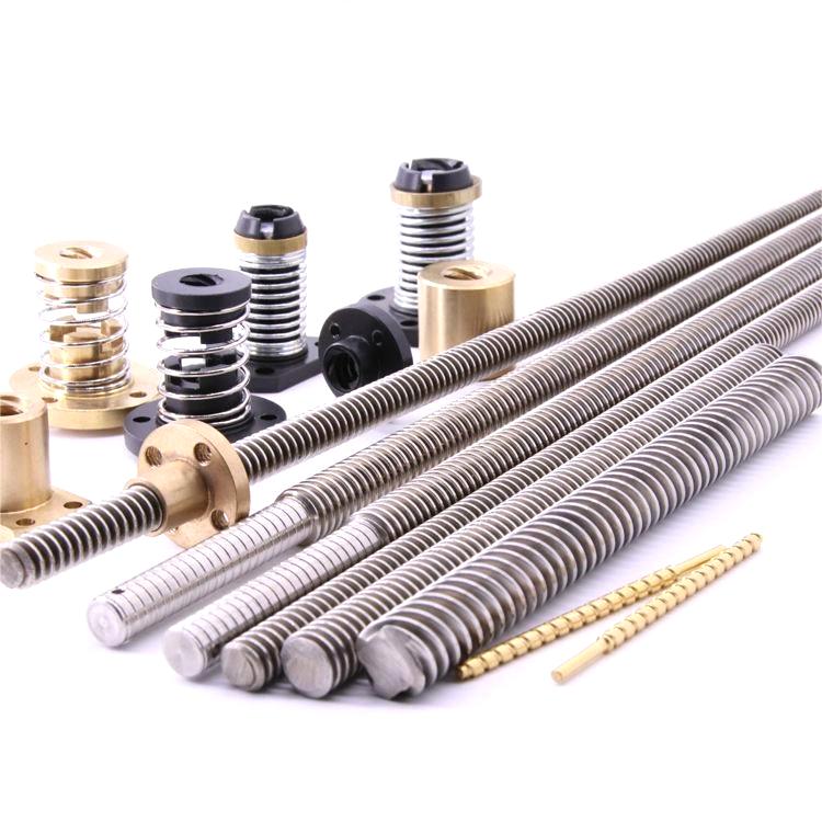 Custom Shaft End And Nuts Tr12x10 Tr12x12 Lead Screw