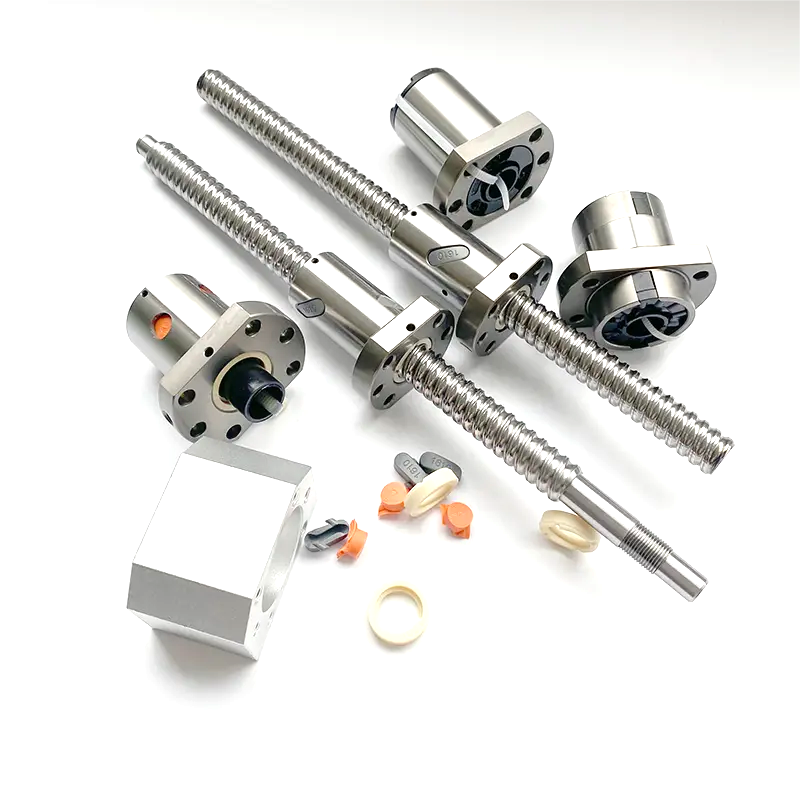 lead screw Rolled ground 1604 1605 2005 2504 2505 2510 round bearing Nut Ball Screws
