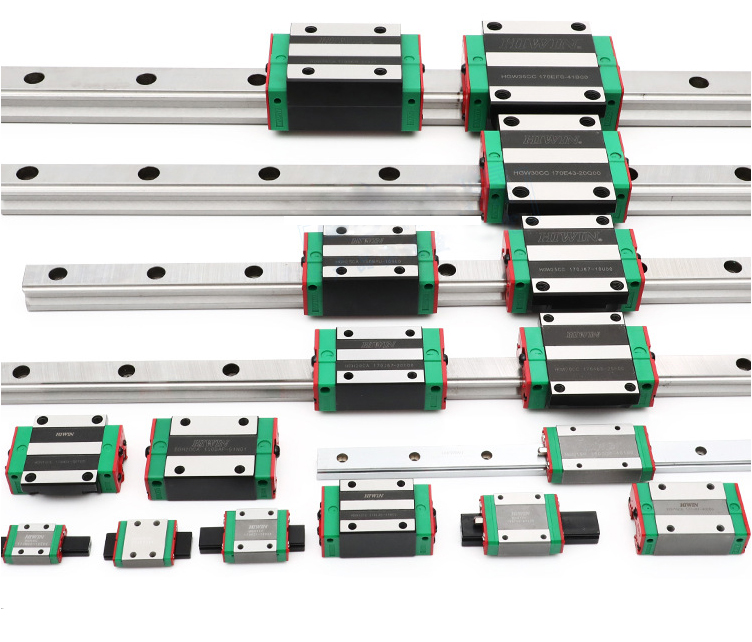 High Load Square Type HGH25HA Bearing Block HGR25R Linear Guide 