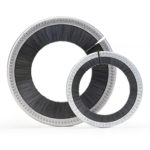 Brushes are a good choice when the main contaminant are larger particles(such as wood or metal chips).