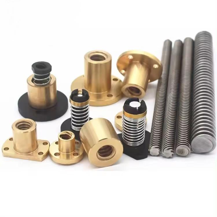 Custom Shaft End And Nuts T12x10 T12x12 Lead Screw