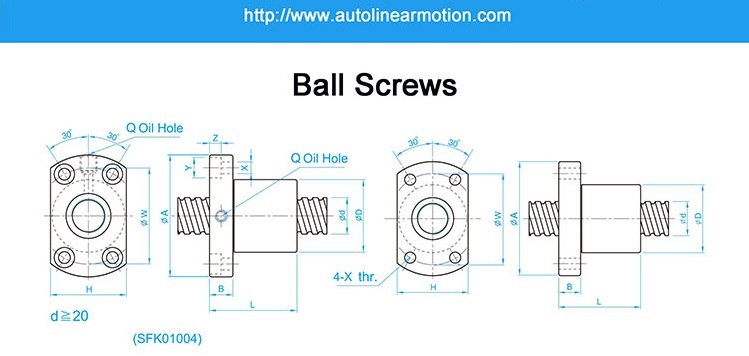 SFK ball screws catalog