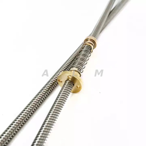 Trapezoidal Tr24x4 Lead Screw with Anti-backlash Nut for Welding Machine