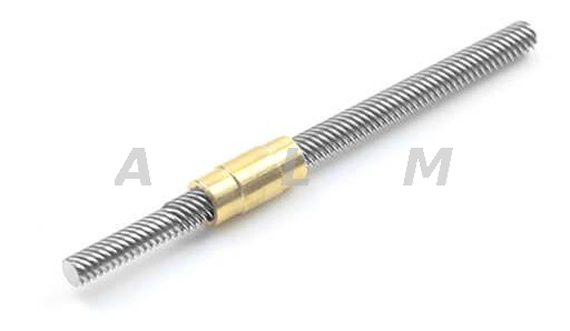 Dia 5mm Lead 1mm High Precision Mini Tr5x1 Trapezoidal Lead Screw