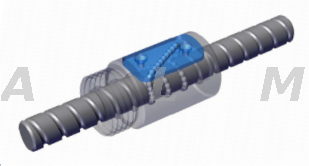 Cover plate type ball screw