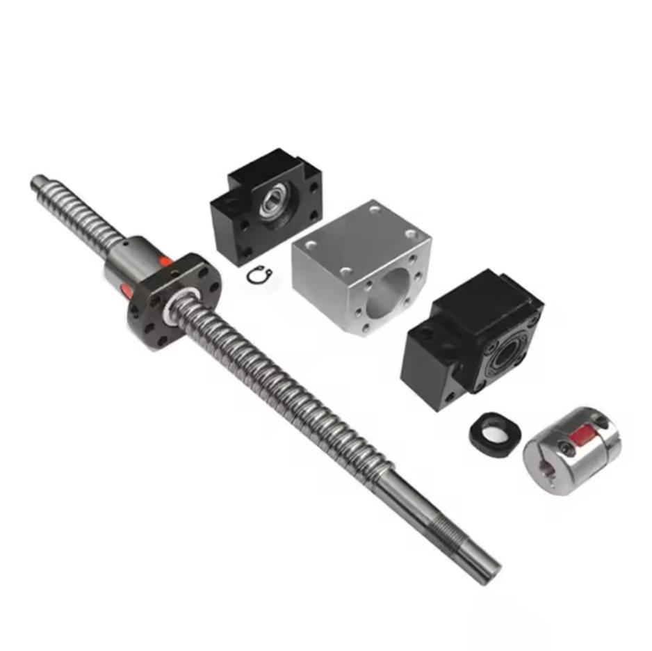 cnc parts SFU1605 set machined flange nut housing dsg16h BKBFEKEFFKFF12 end support coupling rolled ball screw