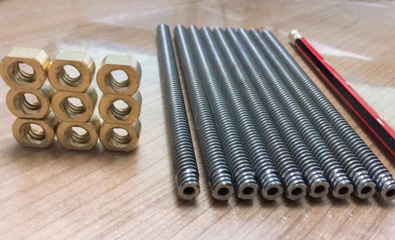 Diameter 10mm Lead 9mm SUS304 10x9 Trapezoidal Lead Screw