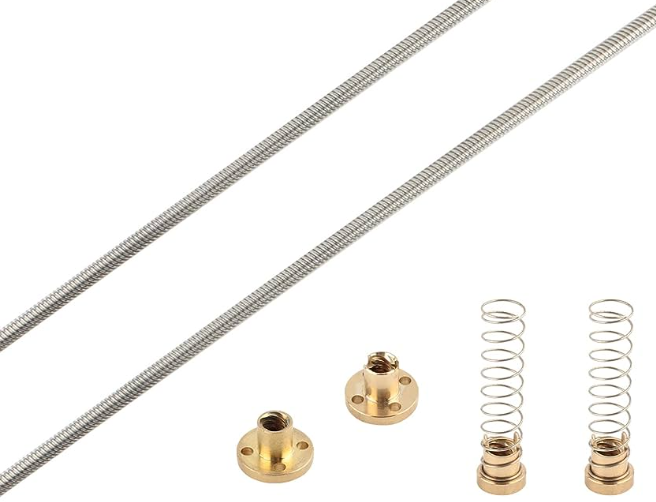 How does the anti-backlash nut eliminate the clearance?