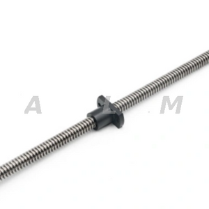 8mm Diameter Pitch 2mm Carbon Steel T8x2 Trapezoidal Lead Screw 
