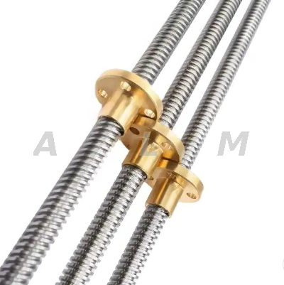 T25 Pitch 5mm C45 Carbon Steel T25x5 Trapezoidal Lead Screw 