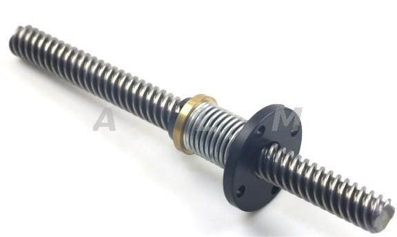 Tr9x4 lead screw with anti-backlash nut