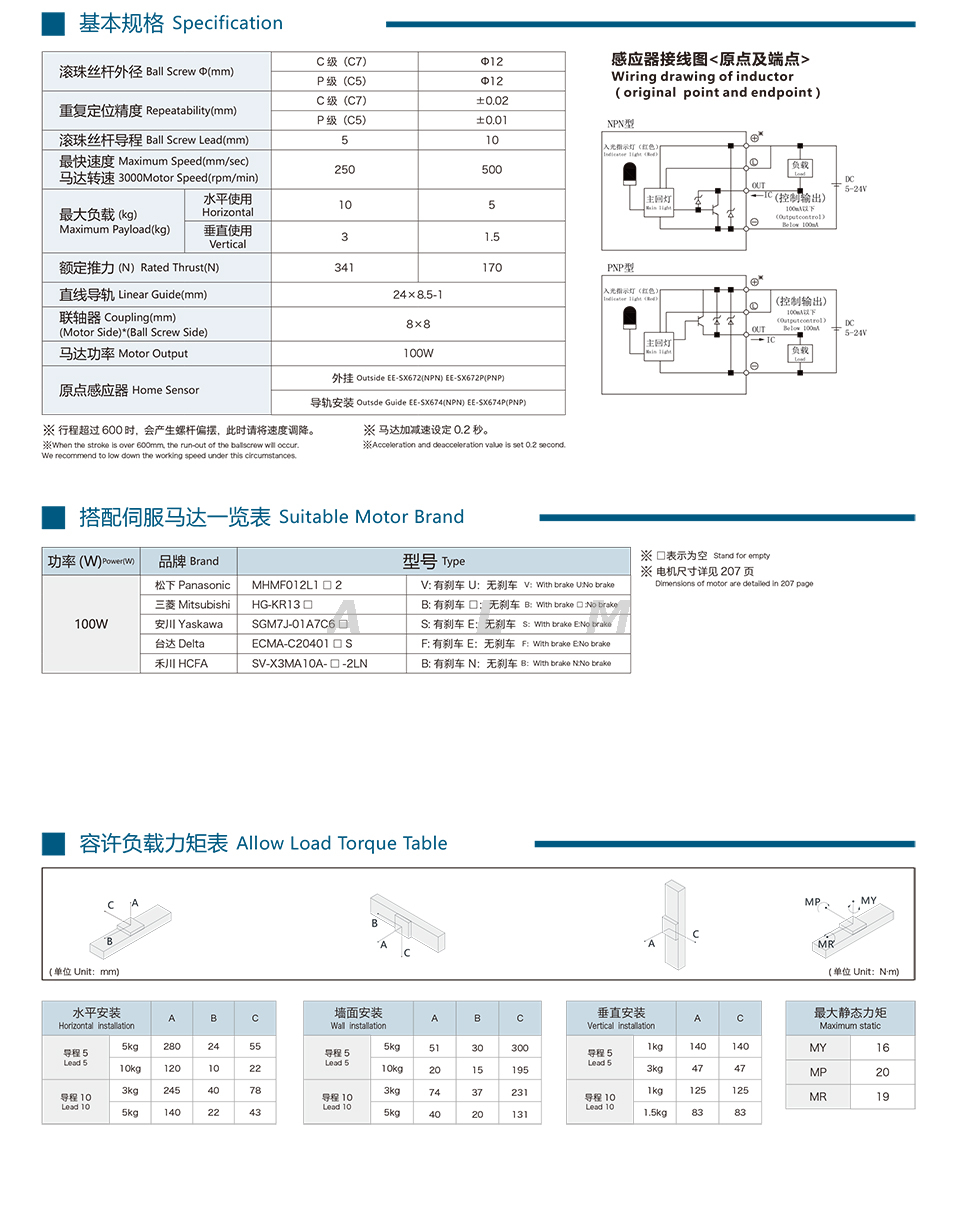 aluminium profile single axis robot