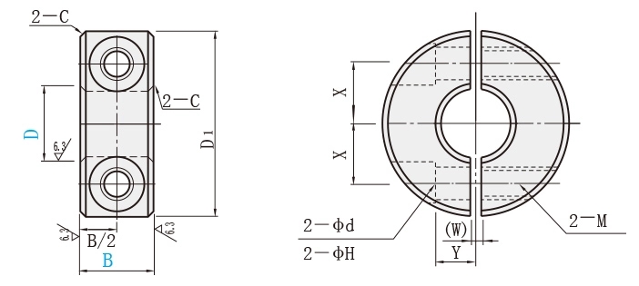 shaft collar drawing
