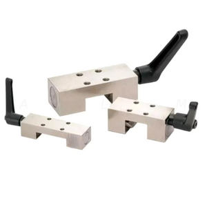 Clamping and braking elements for linear guides