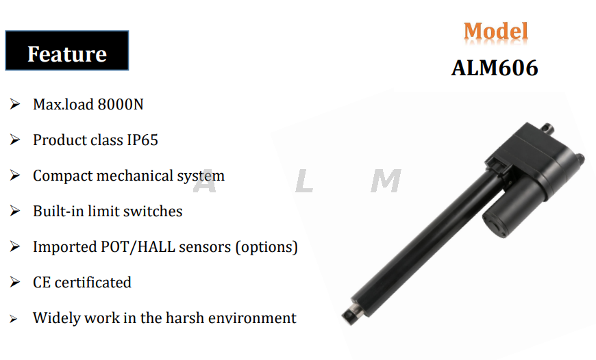 Product Class IP65 Trapezoidal Screw/ball Screw Drive Brushed DC Motor Linear Actuator 