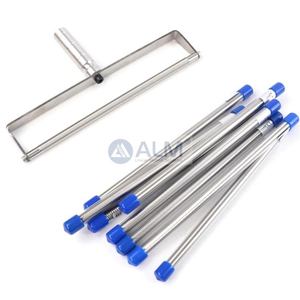 304 Stainless Steel M4 Tapped 200mm Coating Width Mayer Bar Metering Rods Painting Coat Rods