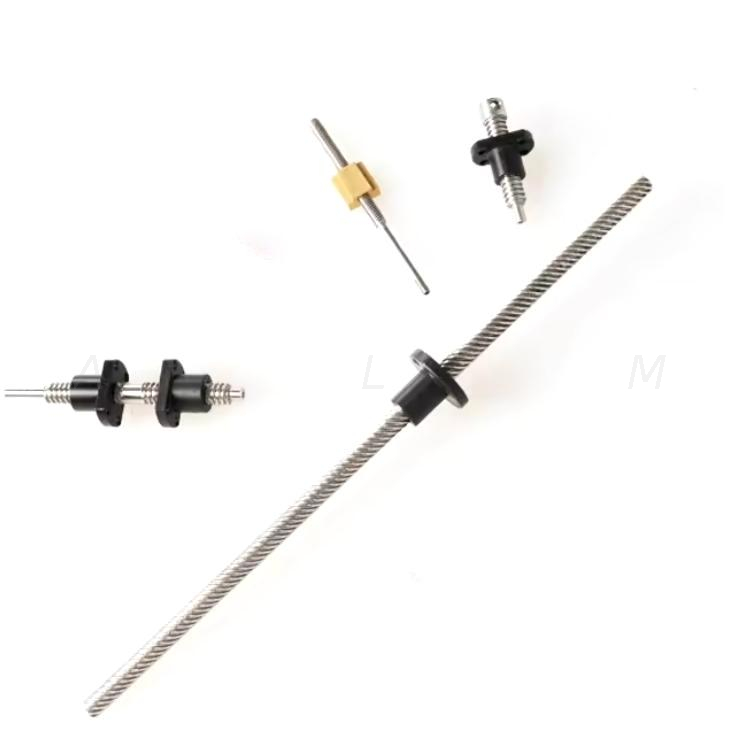 Custom 3.5x2 Pitch 1mm High Lead Accuracy Trapezoidal Lead Screw & Nut